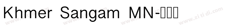 Khmer Sangam MN字体转换